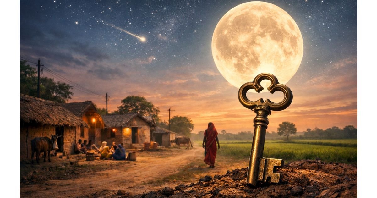 Chand ke par ek chabhi